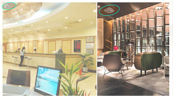 酒店大廳吸頂AP覆蓋